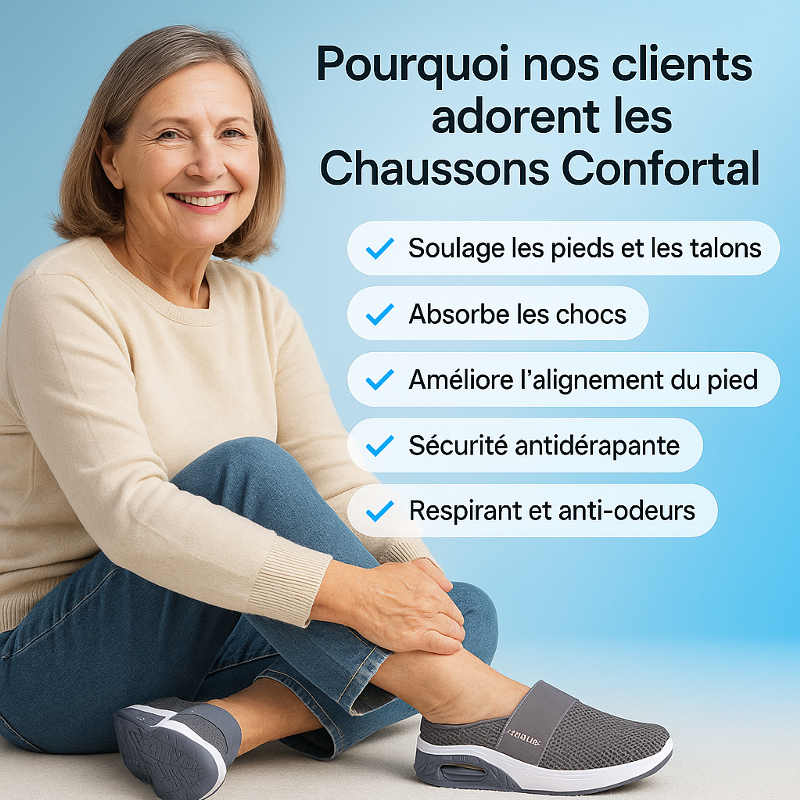 Chaussons Orthopédiques Apaisant le pied - Pantoufles Respirantes