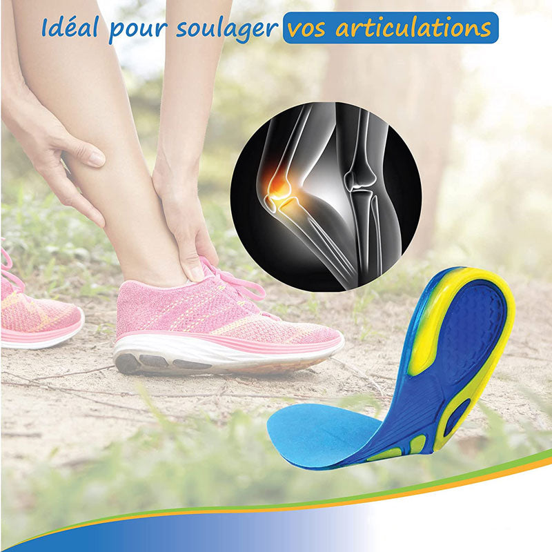 Semelles Ultra Amortissantes de Sport - Soutien du Talon