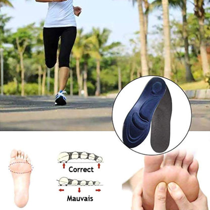 Semelles Anti douleurs 4D à mémoire de Forme - Confort très longue durée